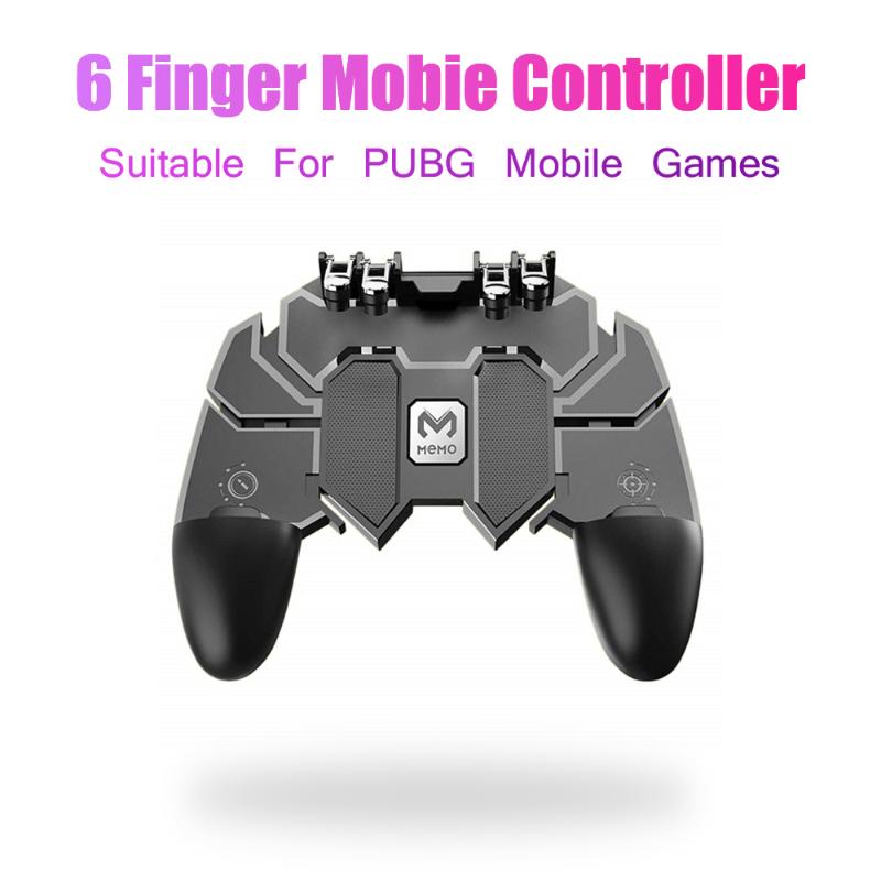 PUBG Controller Six Finger Operating Gamepad Button Gamepad for Mobile Games Peripherals Mobile PUBG Controller joystick
PUBG Controller Six Finger Operating Gamepad Button Gamepad for Mobile Games Peripherals Mobile PUBG Controller joystick