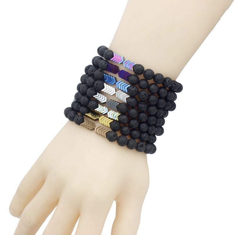 17mm 2020 New Jewelry Spot Supply Black Volcanic Stone Colourful Electroplating Magnetite Energy Lava Bracelet Free Delivery
17mm 2020 New Jewelry Spot Supply Black Volcanic Stone Colourful Electroplating Magnetite Energy Lava Bracelet Free Delivery