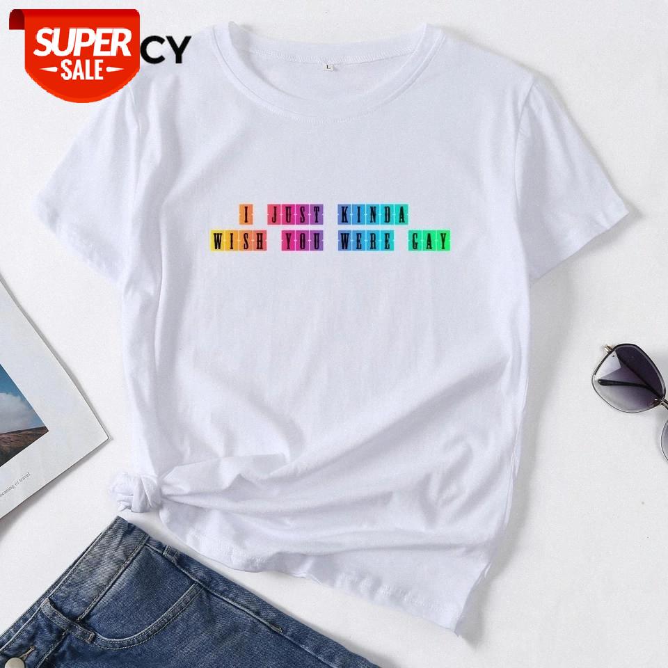JFUNCY 8 Colors Plus Size Women Cotton T Shirt Rainbow Letter Harajuku Female T-shirt Oversize Woman Tshirt Summer Casual Tops #1V1F, White
JFUNCY 8 Colors Plus Size Women Cotton T Shirt Rainbow Letter Harajuku Female T-shirt Oversize Woman Tshirt Summer Casual Tops #1V1F, White