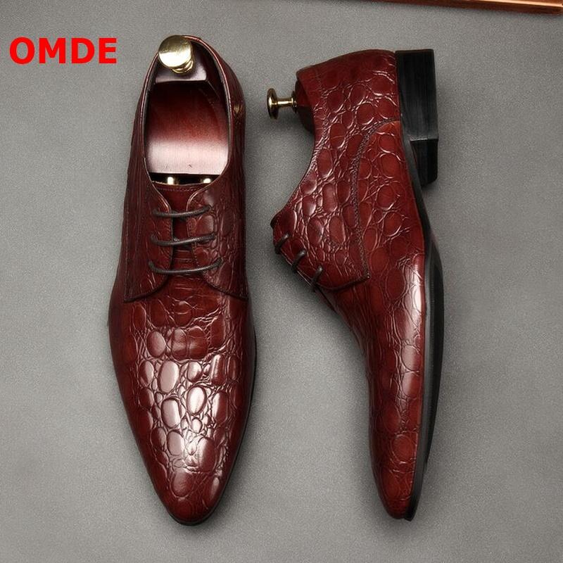 OMDE Genuine Leather Mens Shoes Pointed Toe Men Dress Shoes Stone Grain Lace-up Formal Man Business Office, As picture
OMDE Genuine Leather Mens Shoes Pointed Toe Men Dress Shoes Stone Grain Lace-up Formal Man Business Office, As picture