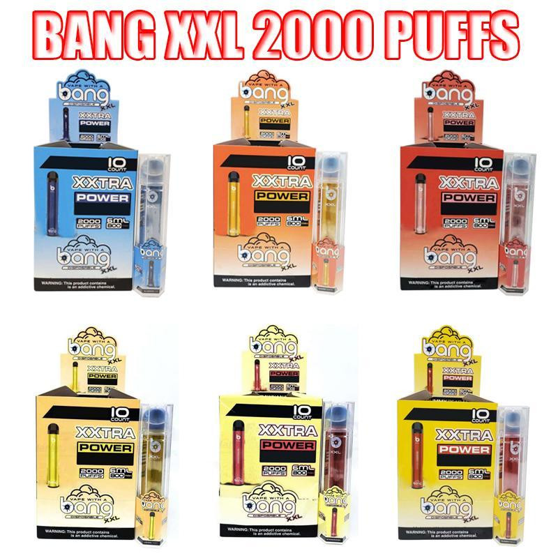 Bang Battery Kit Vape Pen Cartridge 800mAh XXL Portable Pods Empty Vapors Puffs Vapor 6ml XXtra Disposable ECigs 2000 Device Agjhk
Bang Battery Kit Vape Pen Cartridge 800mAh XXL Portable Pods Empty Vapors Puffs Vapor 6ml XXtra Disposable ECigs 2000 Device Agjhk