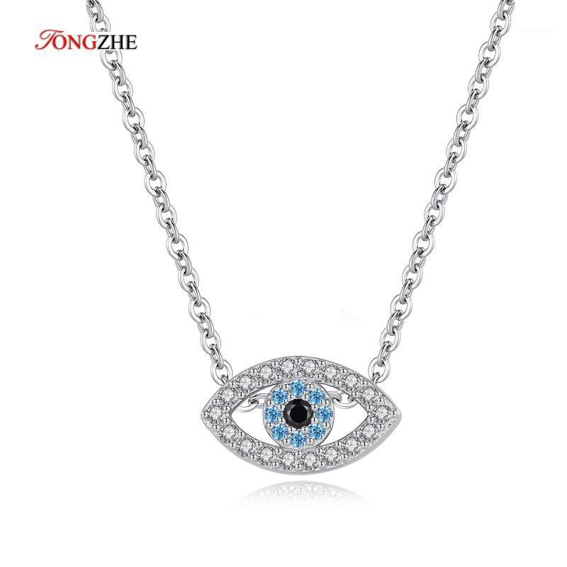 TONGZHE Evil Eyes Pendant 925 Sterling Silver Necklace Long Chain Crystal Turkish Eye necklaces Women Girls luck Fine Jewelry1
TONGZHE Evil Eyes Pendant 925 Sterling Silver Necklace Long Chain Crystal Turkish Eye necklaces Women Girls luck Fine Jewelry1