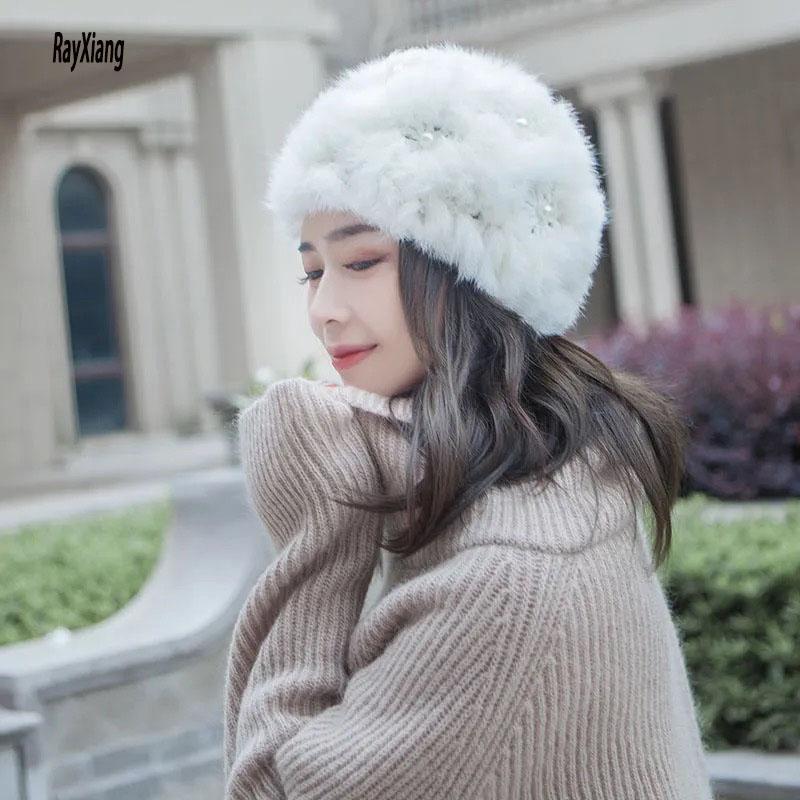Beanie/Skull Caps Slouchy Beanie Hat For Women Knitted Faux Fur Slouch Cap With Rhinestone Double Layer Winter Warm, White
Beanie/Skull Caps Slouchy Beanie Hat For Women Knitted Faux Fur Slouch Cap With Rhinestone Double Layer Winter Warm, White
