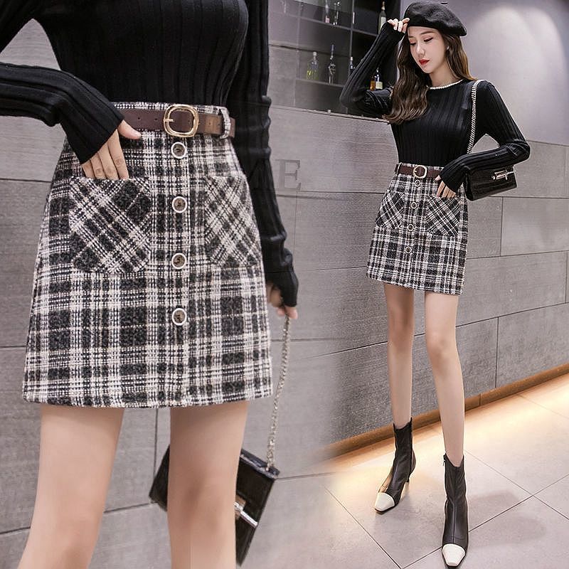 2021 New Autumn tweed female sexy plaid skirts fashion ladies single high breasted skirt y384 MXNP, Heise
2021 New Autumn tweed female sexy plaid skirts fashion ladies single high breasted skirt y384 MXNP, Heise