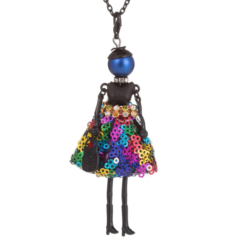2020 brand New Doll baby Handmade Necklace Cute Long black Chain Dress Rhinestone necklace Women Girl Kids Christmas gift 
2020 brand New Doll baby Handmade Necklace Cute Long black Chain Dress Rhinestone necklace Women Girl Kids Christmas gift