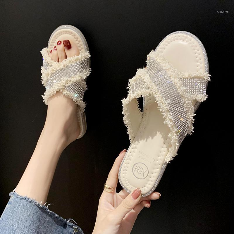 Lucyever Fashion Women Crystal Bling Flat Slippers Cross Strap Open Toe Casual Shoes Summer Sandals Woman Soft Sole Beach Slides1, Beige
Lucyever Fashion Women Crystal Bling Flat Slippers Cross Strap Open Toe Casual Shoes Summer Sandals Woman Soft Sole Beach Slides1, Beige