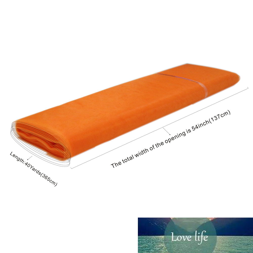 White 54"x120 FT (40 yards) TULLE Bolt Wedding Decoration Bolt Pew Craft Favor Fabric Bridal Favor Party Banquet Gift Decor