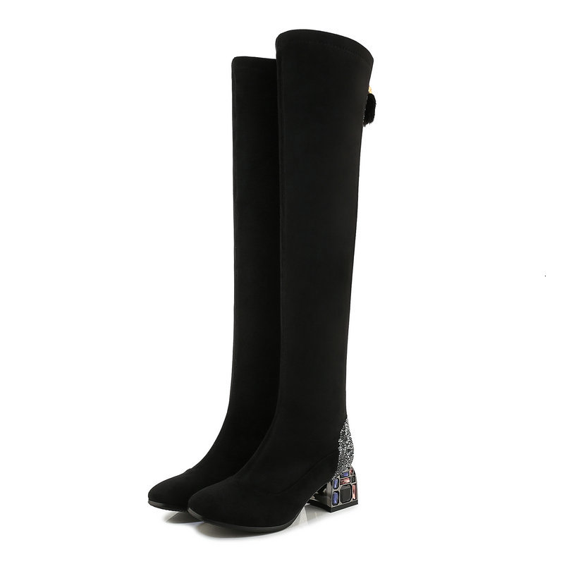 2021 New Stretch Rhinestone Heels Party Prom Shoes Woman Black Winter Warm Women Over the Knee High Boots X8qu
2021 New Stretch Rhinestone Heels Party Prom Shoes Woman Black Winter Warm Women Over the Knee High Boots X8qu