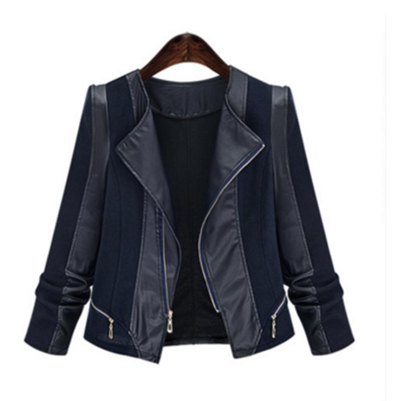2020 Fashion Spring Summer Plus size -5XL PU Leather Splice Short Jacket Long sleeve Outerwear Female Slim Casual Tops G224, Black
2020 Fashion Spring Summer Plus size -5XL PU Leather Splice Short Jacket Long sleeve Outerwear Female Slim Casual Tops G224, Black