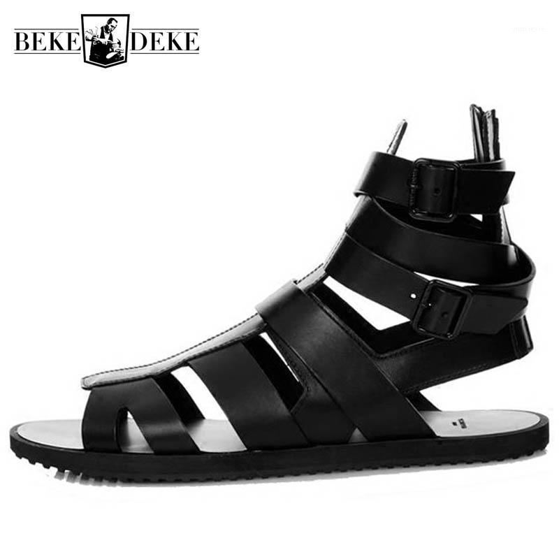 Black Sandals Men 2020 Summer Buckle Sandals Boots Genuine Leather Gladiator High Top Beach Sandalia Slides Plus Size 451
Black Sandals Men 2020 Summer Buckle Sandals Boots Genuine Leather Gladiator High Top Beach Sandalia Slides Plus Size 451