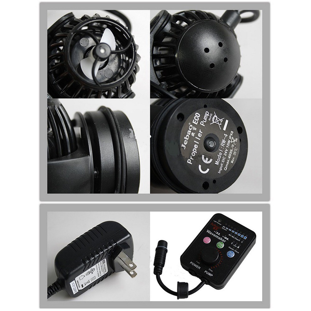 Jebao Mini Wave Pump RW4 RW8 RW15 RW20 Coral Cylinder Ocean rium Manufacturing General 240V Y200917 - view 6