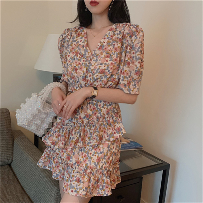 2021 New to Floral Holiday Printed Mini Girl Dress Summer Sweet Ruffled the Line Dressed Up Neck Half Skinny Short Sleeve H1YG, Pink
2021 New to Floral Holiday Printed Mini Girl Dress Summer Sweet Ruffled the Line Dressed Up Neck Half Skinny Short Sleeve H1YG, Pink