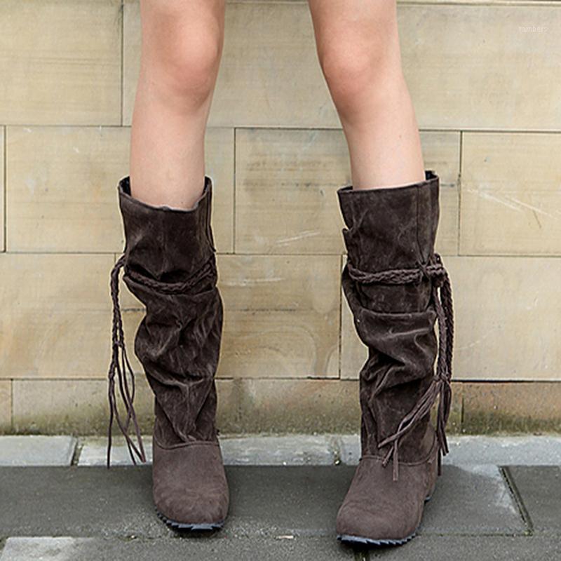 Lace Up Bandage Women Boots Hot 4 Colors Fringe Boots 2020 Low Heel Tassel Moccasin Flat Knee High Women1, Black
Lace Up Bandage Women Boots Hot 4 Colors Fringe Boots 2020 Low Heel Tassel Moccasin Flat Knee High Women1, Black