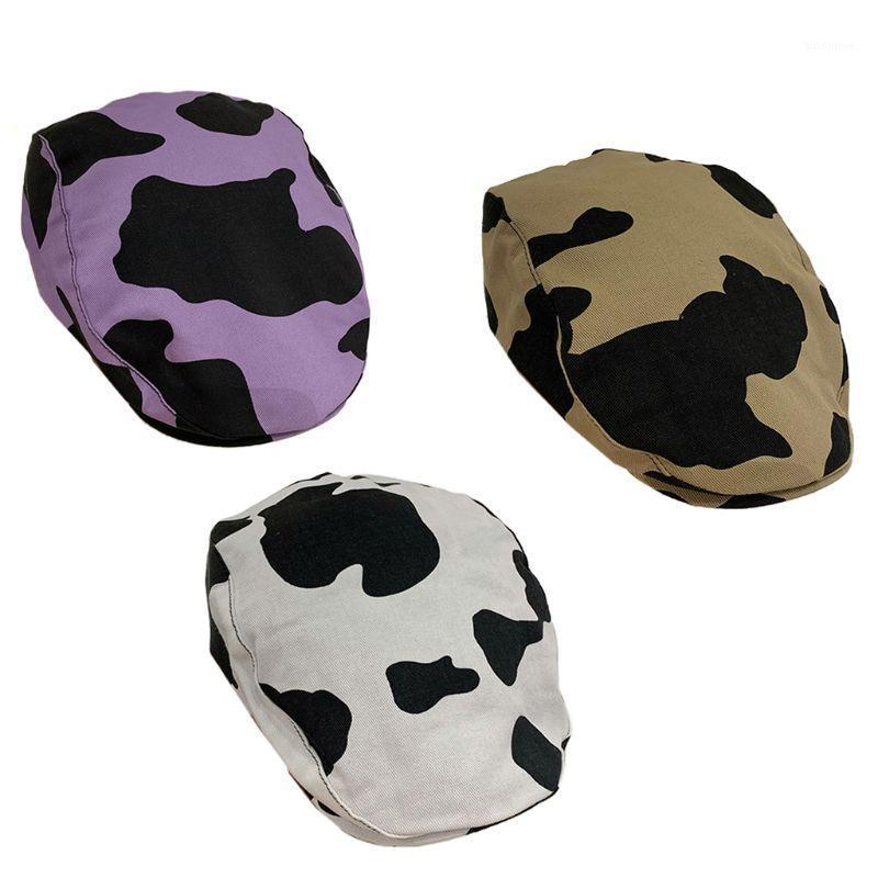 Women Girl Cow Pattern Cotton Beret British Artist Vintage Cap Female Elegant Spring Hat Fashionable Lady Beret Cap1
Women Girl Cow Pattern Cotton Beret British Artist Vintage Cap Female Elegant Spring Hat Fashionable Lady Beret Cap1