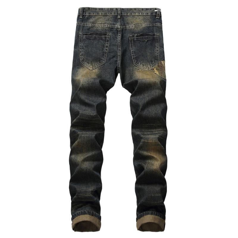 Ripped Slim Fit Stretch Jeans For Men, Styles B1
