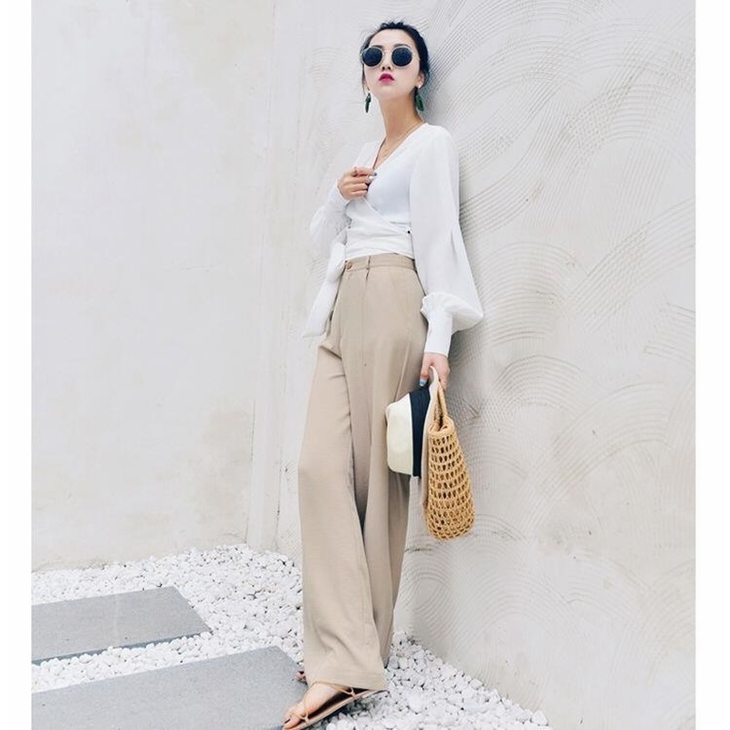 woherb modis Summer Wide Leg Pants Women elastic High Waist Palazzo Pants streetwear Elegant Office Ladies Trousers 22507 201113, Khaki
woherb modis Summer Wide Leg Pants Women elastic High Waist Palazzo Pants streetwear Elegant Office Ladies Trousers 22507 201113, Khaki
