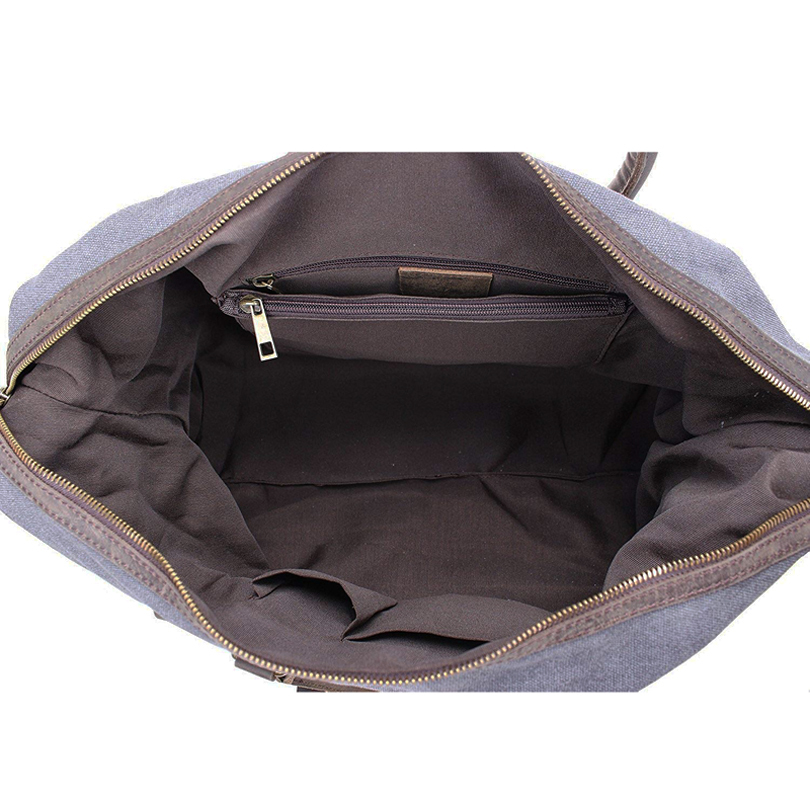 Vintage High Quality Canvas Leather Big Duffle Bag Men Travel Bags Carry on Travel Luggage bags Large Road Weekend Tote Handbag LJ200921