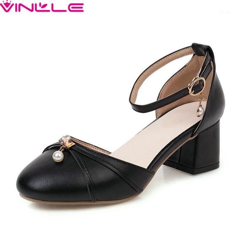 VINLLE 2020 PU Leather Square High Heel Spring Summer Ladies Shoes Round Toe Buckle Hollow Fashion Women Pumps Big Size 34-431, Black
VINLLE 2020 PU Leather Square High Heel Spring Summer Ladies Shoes Round Toe Buckle Hollow Fashion Women Pumps Big Size 34-431, Black