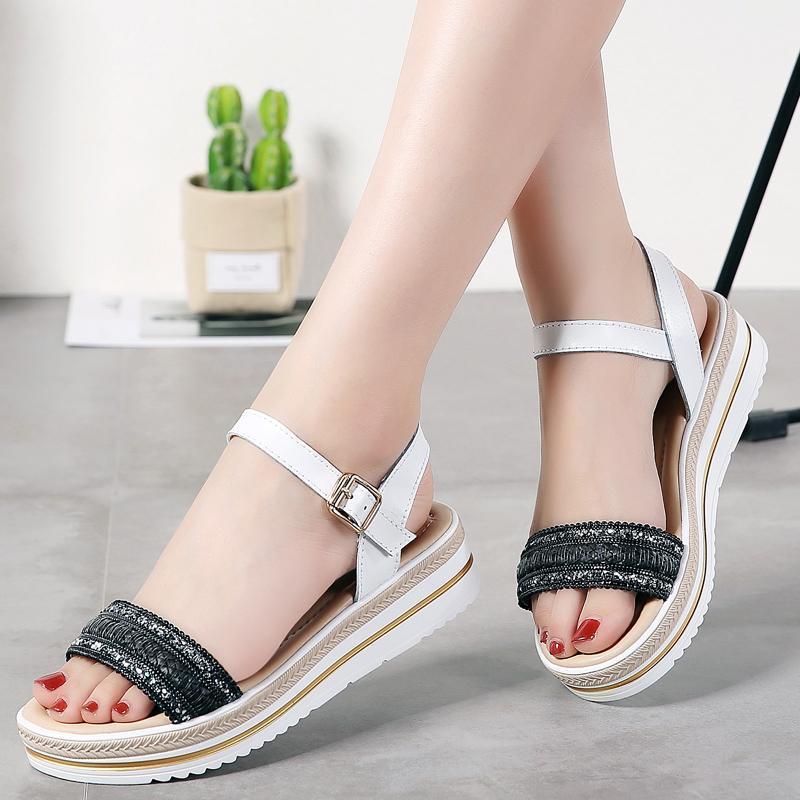OKKDEY Split Leather Summer shoes woman Hand Woven women sandals platform Sandals women wedge beach flip flops ladies1, White896
OKKDEY Split Leather Summer shoes woman Hand Woven women sandals platform Sandals women wedge beach flip flops ladies1, White896