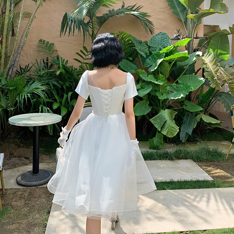 2021 New Simple Dress Short Dressed Bride Suknia, 1087, 1087. 31JA, Same as the photos
2021 New Simple Dress Short Dressed Bride Suknia, 1087, 1087. 31JA, Same as the photos