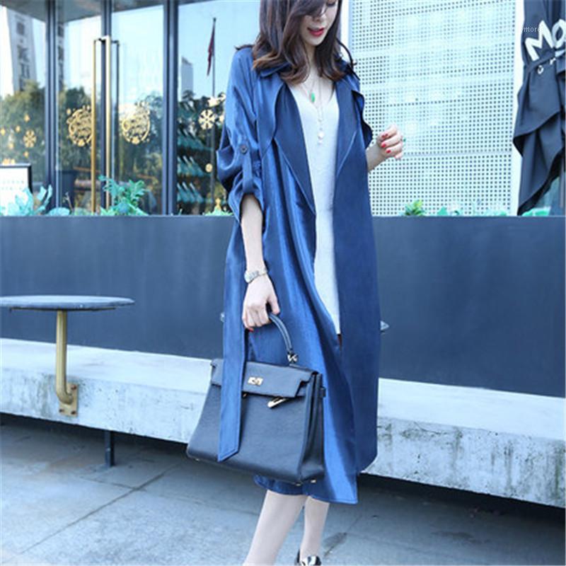 new fashion Thin Windbreaker Women' 2020 Spring Autumn Long Trench Coats fall atmospheric Coat female Overcoats m4781, Bluw
new fashion Thin Windbreaker Women' 2020 Spring Autumn Long Trench Coats fall atmospheric Coat female Overcoats m4781, Bluw