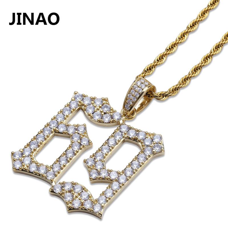 JINAO Hip Hop Fashion 69 Saw Necklace Cubic Zircon Gold Silver color Horror Movie Theme Digit Number Pendant Necklace Iced Out
JINAO Hip Hop Fashion 69 Saw Necklace Cubic Zircon Gold Silver color Horror Movie Theme Digit Number Pendant Necklace Iced Out