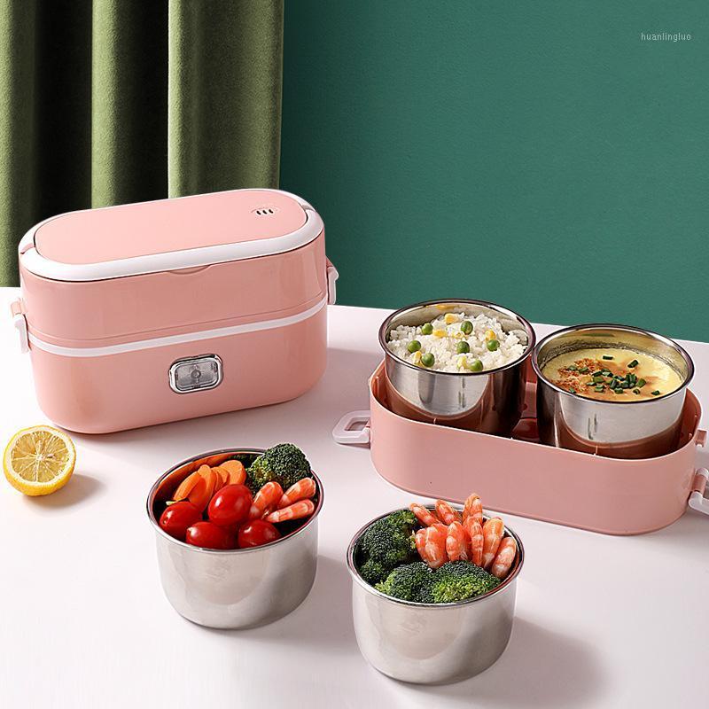 Stainless Steel Electric Lunch Box Thermal Heating Steamer Cooking Container Portable Office Mini Rice Cooker 220V 2L Large1
Stainless Steel Electric Lunch Box Thermal Heating Steamer Cooking Container Portable Office Mini Rice Cooker 220V 2L Large1