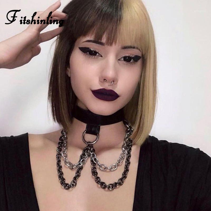 Chokers Fitshinling Gothic Dark Fashion Chain Choker Pu Faux Leather Black Necklace Punk Grunge Accessories Cool Women 1
Chokers Fitshinling Gothic Dark Fashion Chain Choker Pu Faux Leather Black Necklace Punk Grunge Accessories Cool Women 1
