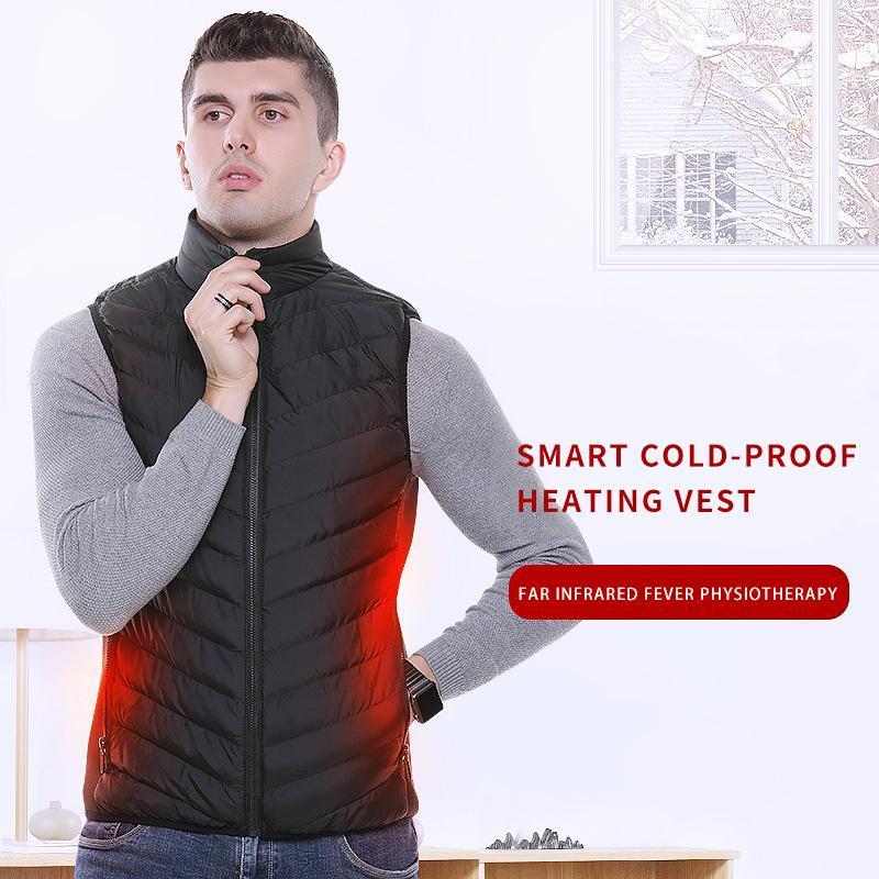 Smart heated vest winter outdoor sports men's camouflage USB heating clothing jacket1, Black
Smart heated vest winter outdoor sports men's camouflage USB heating clothing jacket1, Black