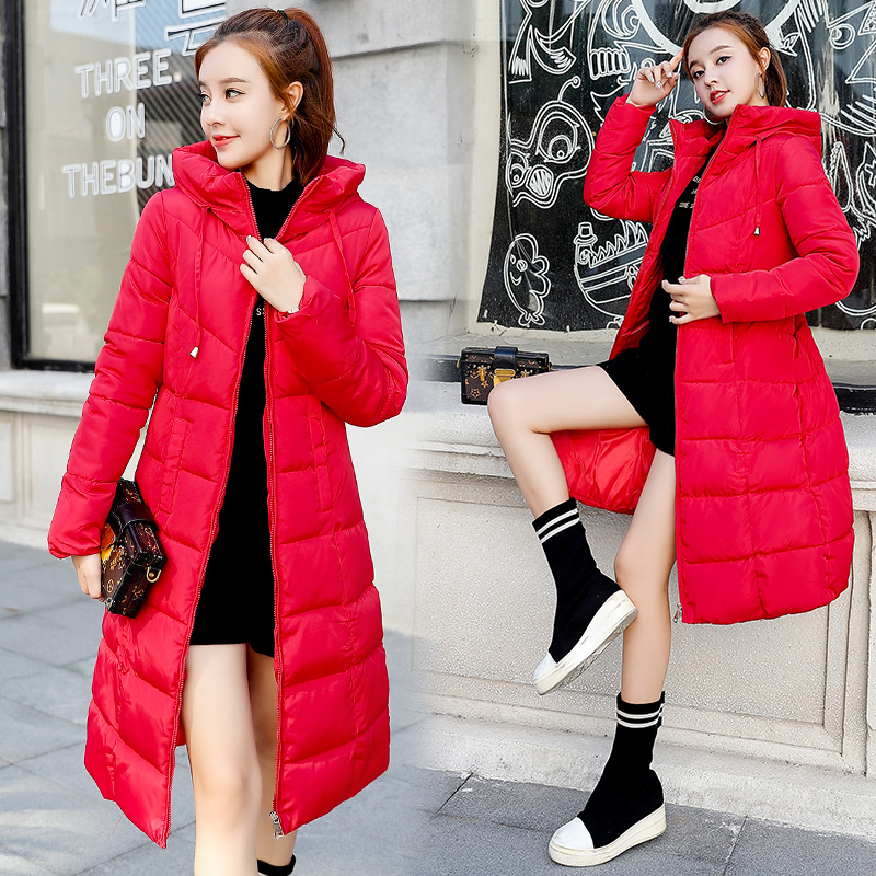 Plus size 6XL Down jackets Fashion Women Winter Coat Long Slim Thicken Warm Jacket Down Cotton Padded Jacket Outwear Parkas T200319