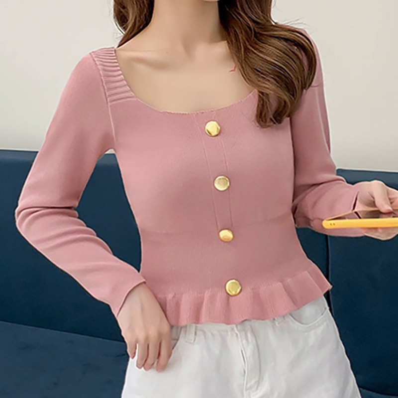 HELIAR Blouse White Knitted Button Up Shirts V-Neck Long Sleeve Deep V-Neck Knitted Female Pleated Shirt Women Autumn 201201, Black
HELIAR Blouse White Knitted Button Up Shirts V-Neck Long Sleeve Deep V-Neck Knitted Female Pleated Shirt Women Autumn 201201, Black