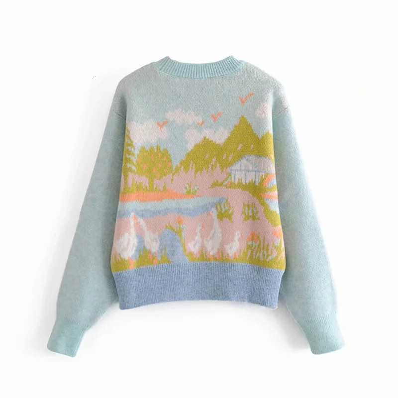 New Jacquard Blue Woman Winter 2021 Cottagecore Cute Long Sleeve Knitted Sweater Female Pullover Women Warm Tunic Nlhs, Sky blue
New Jacquard Blue Woman Winter 2021 Cottagecore Cute Long Sleeve Knitted Sweater Female Pullover Women Warm Tunic Nlhs, Sky blue
