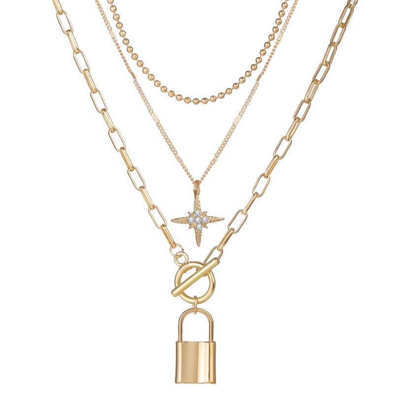 2021 Fashion Gold Color Star Necklace For Women Hip Hop Multilayer Punk Chunky Pendant Necklace Accessories Jewelry Gifts
2021 Fashion Gold Color Star Necklace For Women Hip Hop Multilayer Punk Chunky Pendant Necklace Accessories Jewelry Gifts