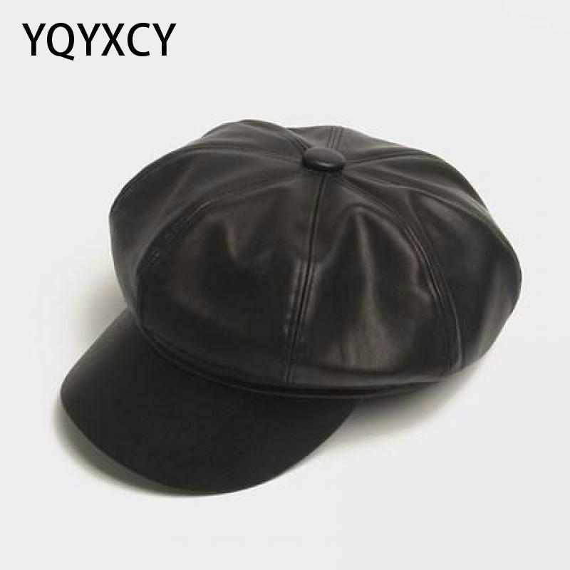 Leather Cap Hat Women Autumn Winter Newsboy Cap Beret Femme Hats For Women Black Ladies Fashion Vintage Hats Gorros Beret1
Leather Cap Hat Women Autumn Winter Newsboy Cap Beret Femme Hats For Women Black Ladies Fashion Vintage Hats Gorros Beret1