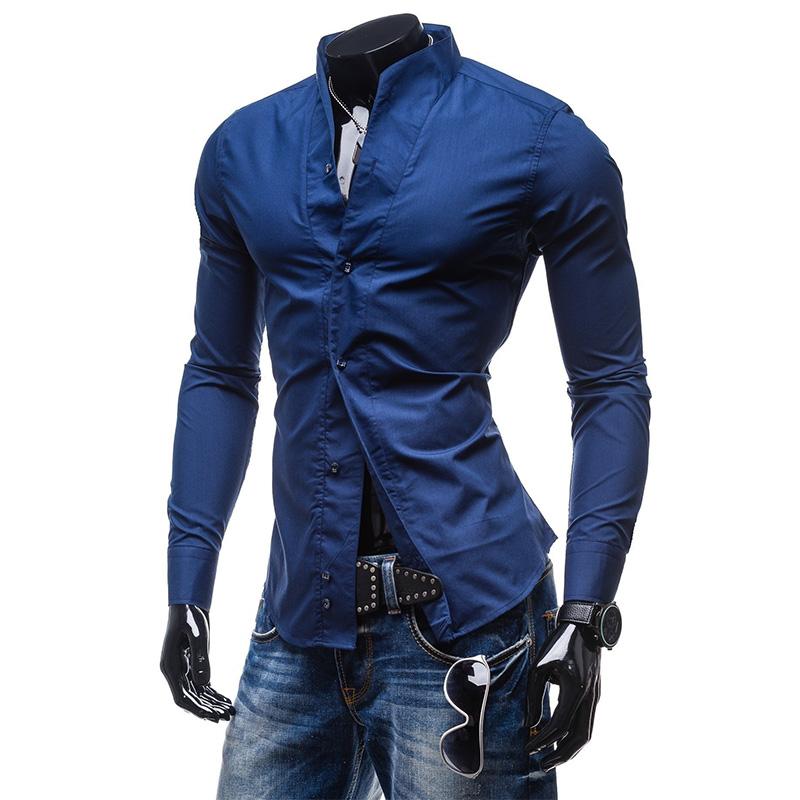 Men' Solid Color Long Sleeve Casual Shirts Business Social Stand Collar Single Breasted Shirts Male Brief Tops Size -2XL, Black
Men' Solid Color Long Sleeve Casual Shirts Business Social Stand Collar Single Breasted Shirts Male Brief Tops Size -2XL, Black