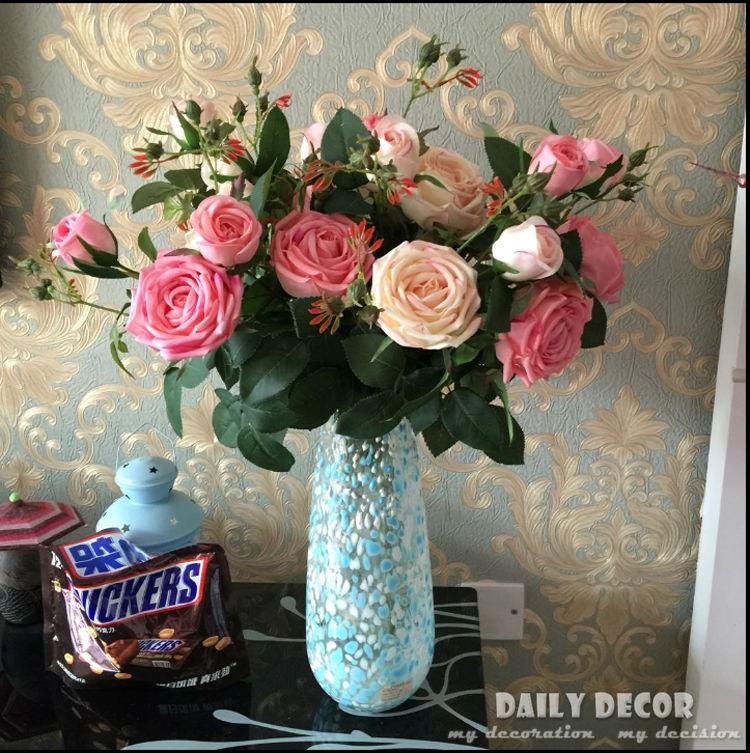 92cm High simulation real touch multi-heads artificial rose flowers long stem wedding decorative Moisturizing fake roses, Light pink rose
92cm High simulation real touch multi-heads artificial rose flowers long stem wedding decorative Moisturizing fake roses, Light pink rose
