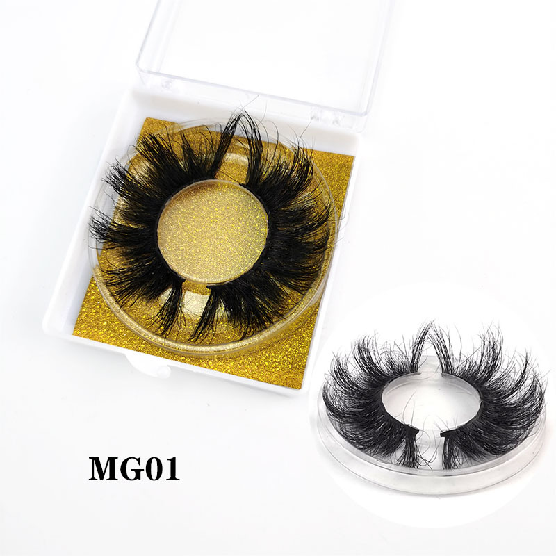Wholesale 27mm Eyelashes Fluffy Lashes 3D Mink Lashes Long Thick Natural False Eyelashes Lashes Vendors Makeup
