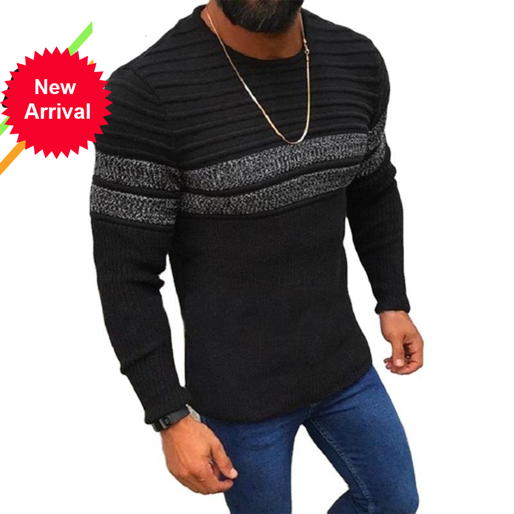 2021 New Sweater Men Casual Stripes Shirt Autumn Winter Slim Fit Long Sleeve Mens Sweaters Knitted Cotton Pull Homme Top Z9pi
2021 New Sweater Men Casual Stripes Shirt Autumn Winter Slim Fit Long Sleeve Mens Sweaters Knitted Cotton Pull Homme Top Z9pi