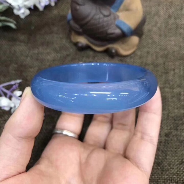 100% real jade bangles blue chalcedony women bangle jade bracelet bangles jade amethyst add certificate jadeite bangles LJ201020