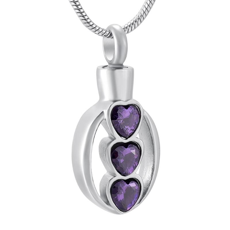 Three Crysta in Heart Oval Stainless Steel Pendant Necklace ashes Cremation Urn Souvenir locket For gifts to hold human pet ashe
Three Crysta in Heart Oval Stainless Steel Pendant Necklace ashes Cremation Urn Souvenir locket For gifts to hold human pet ashe
