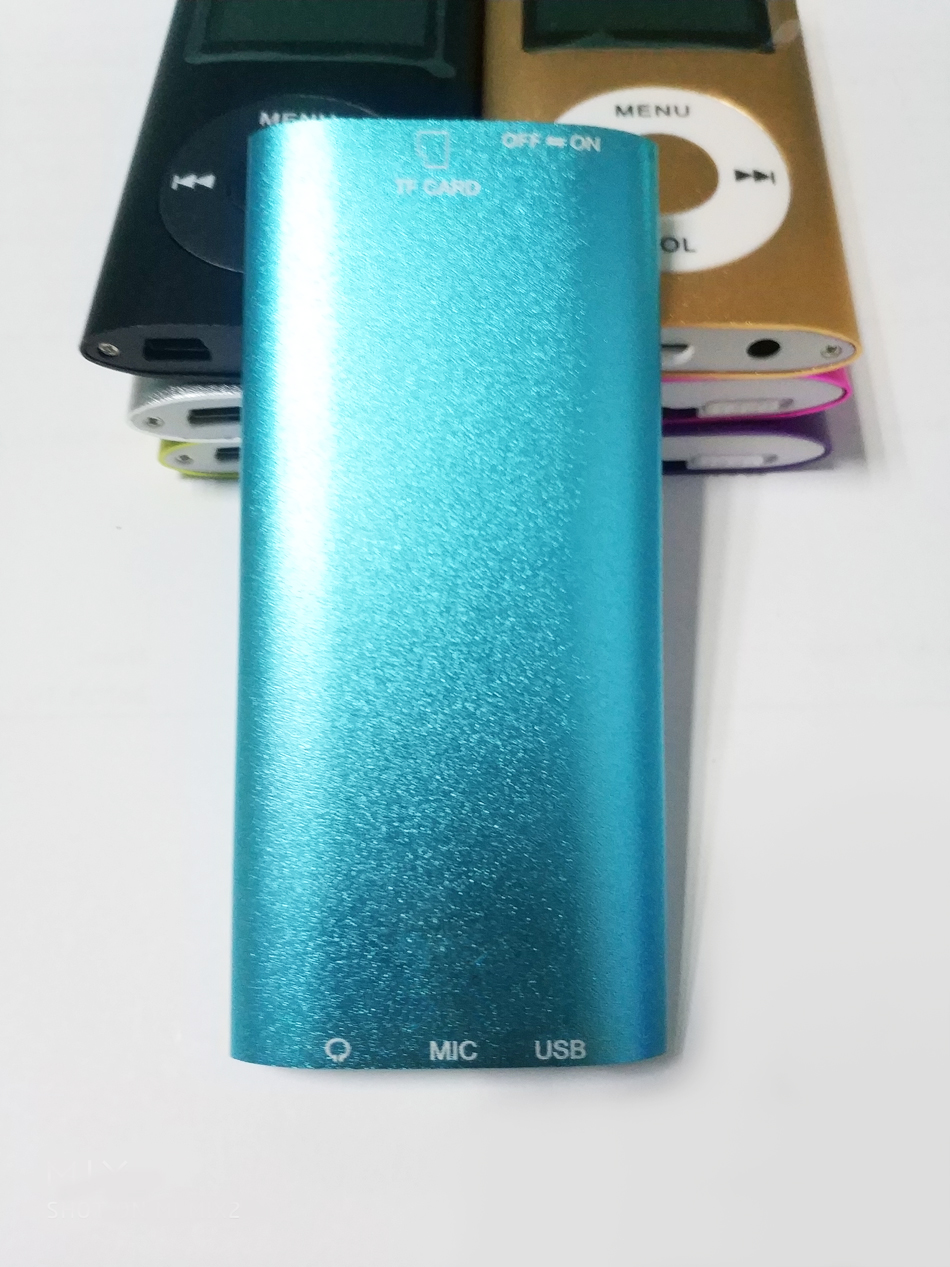 MP3 MP4 Player Slim 4TH 1.8"LCD screen 4G 8G storage built-in momery Video Radio FM Player Support 16GB 32GB Micro SD TF Card Mp4