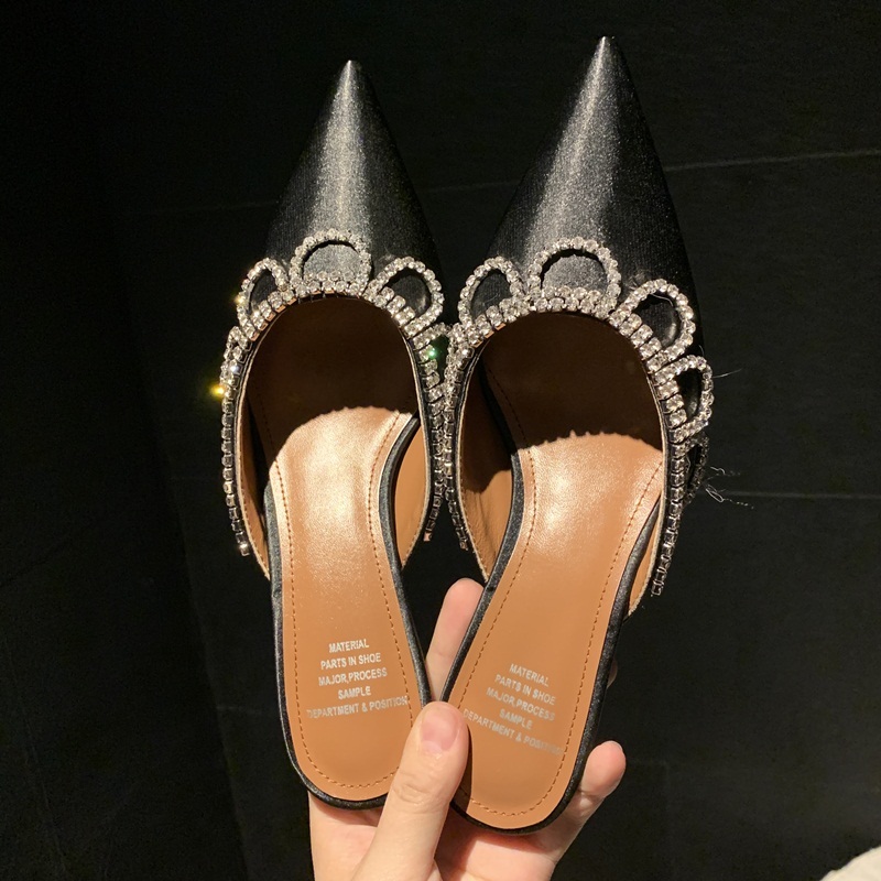 2021 New Female Sandals, Ladies High Heels, Tall Crystal, Roma Slippers, Toe Sandals Pointed, Shoes, Thin Black Apricot Sandals. B98n
2021 New Female Sandals, Ladies High Heels, Tall Crystal, Roma Slippers, Toe Sandals Pointed, Shoes, Thin Black Apricot Sandals. B98n