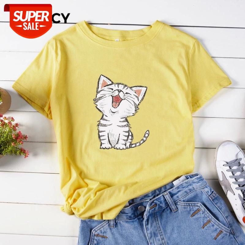 JFUNCY Cute Meow Cat Cartoon Printed Women T-Shirt Plus Size Cotton Tees Tops Short Sleeve Summer Woman Shirts New Female Tshirt #xK2p, White
JFUNCY Cute Meow Cat Cartoon Printed Women T-Shirt Plus Size Cotton Tees Tops Short Sleeve Summer Woman Shirts New Female Tshirt #xK2p, White