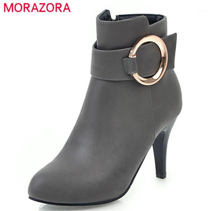 MORAZORA 2020 new arrival pointed toe ankle boots for women simple zip short plush winter boots sexy thin high heels shoes woman1, Black
MORAZORA 2020 new arrival pointed toe ankle boots for women simple zip short plush winter boots sexy thin high heels shoes woman1, Black