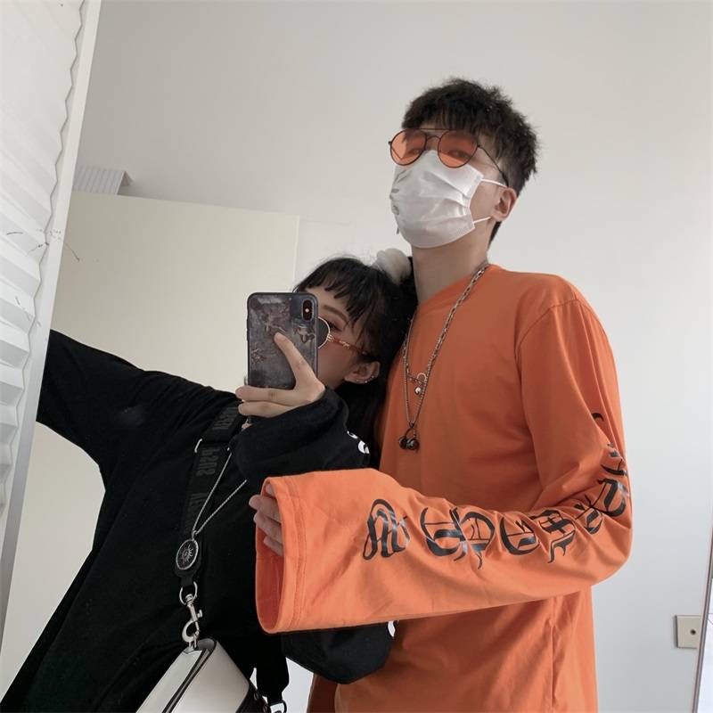 Harajuku Korean Tshirt Streetwear Cool Hip Hop T-shirts Men Women Autumn T Shirt Long Sleeve Loose T Shirt Fashion Japan T shirt, Orange
Harajuku Korean Tshirt Streetwear Cool Hip Hop T-shirts Men Women Autumn T Shirt Long Sleeve Loose T Shirt Fashion Japan T shirt, Orange