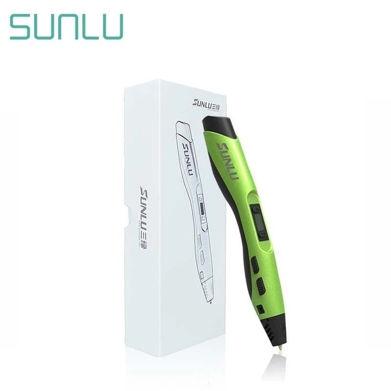 SUNLU SL-300A 3D Printing Pens Low Temperature 3D Pens Support 1.75 PLA PCL ABS Filament Intelligent 3 D Pen Christmas Gift 201214
SUNLU SL-300A 3D Printing Pens Low Temperature 3D Pens Support 1.75 PLA PCL ABS Filament Intelligent 3 D Pen Christmas Gift 201214