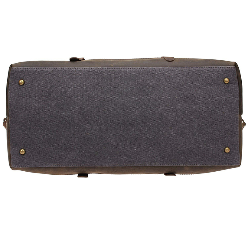 Vintage High Quality Canvas Leather Big Duffle Bag Men Travel Bags Carry on Travel Luggage bags Large Road Weekend Tote Handbag LJ200921