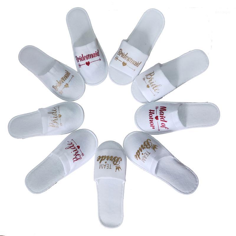 Disposable Slippers Team Bride Slipper for Bachelorette Party Supplies Bridal Shower Wedding Decoration props Bridesmaid Gift 2pcs pair
Disposable Slippers Team Bride Slipper for Bachelorette Party Supplies Bridal Shower Wedding Decoration props Bridesmaid Gift 2pcs pair