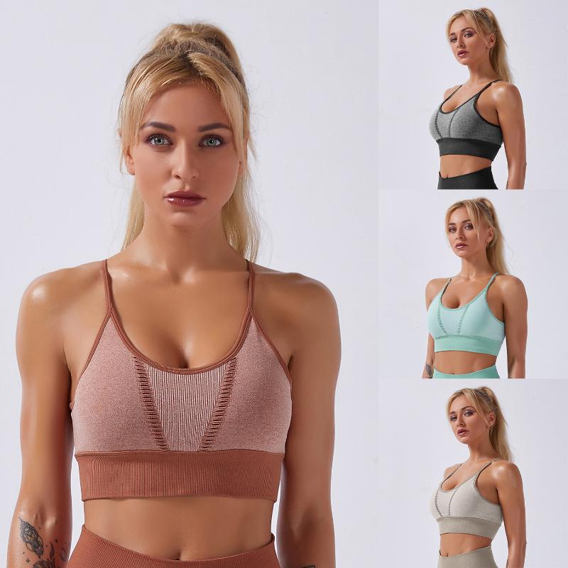 Women's Sport Seamless Yoga Wear Underwear Summer Gym Fitness Backless Yoga Top Underwear Crop Seamless Wear, Bk
Women's Sport Seamless Yoga Wear Underwear Summer Gym Fitness Backless Yoga Top Underwear Crop Seamless Wear, Bk