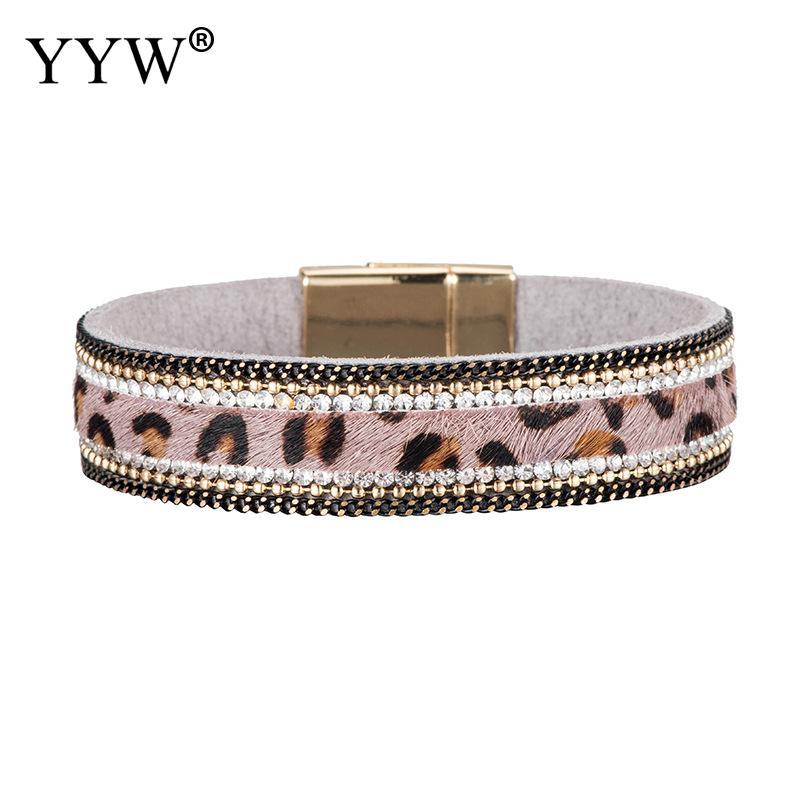 YYW Sexy Leopard Rhinestone Women Pu Leather Bracelets Party Pulseras Mujer Jewelry Accessories 200x16mm Gift For Women Girl 
YYW Sexy Leopard Rhinestone Women Pu Leather Bracelets Party Pulseras Mujer Jewelry Accessories 200x16mm Gift For Women Girl